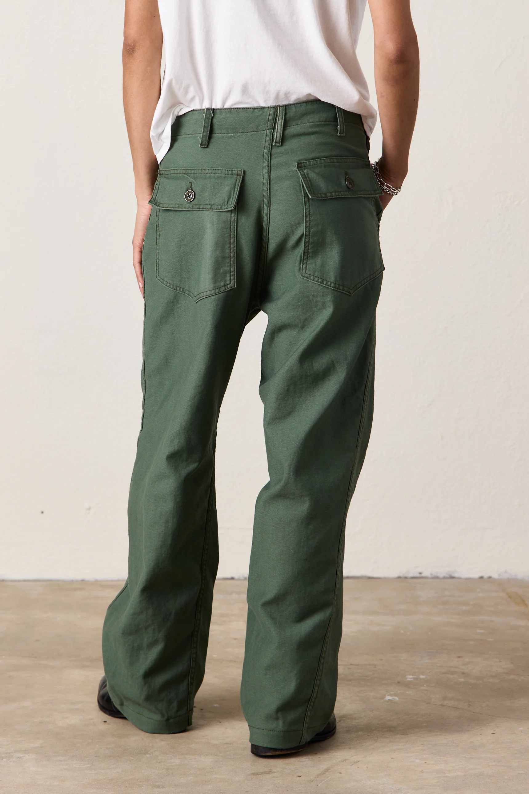 SRPLS US MILITARY BAKER PANTS / DARK OLIVE - Renuaun