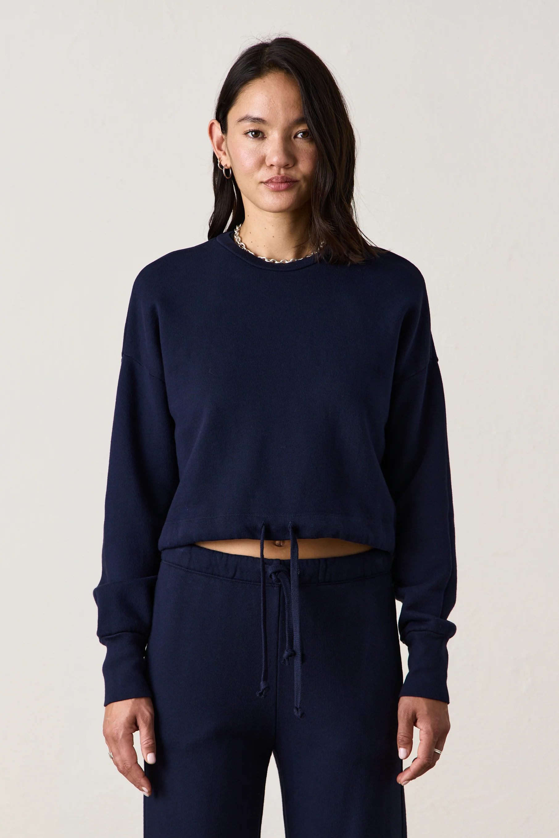 NSF Zuma Cinch Waist Loop Terry Sweatshirt - Ink - Renuaun