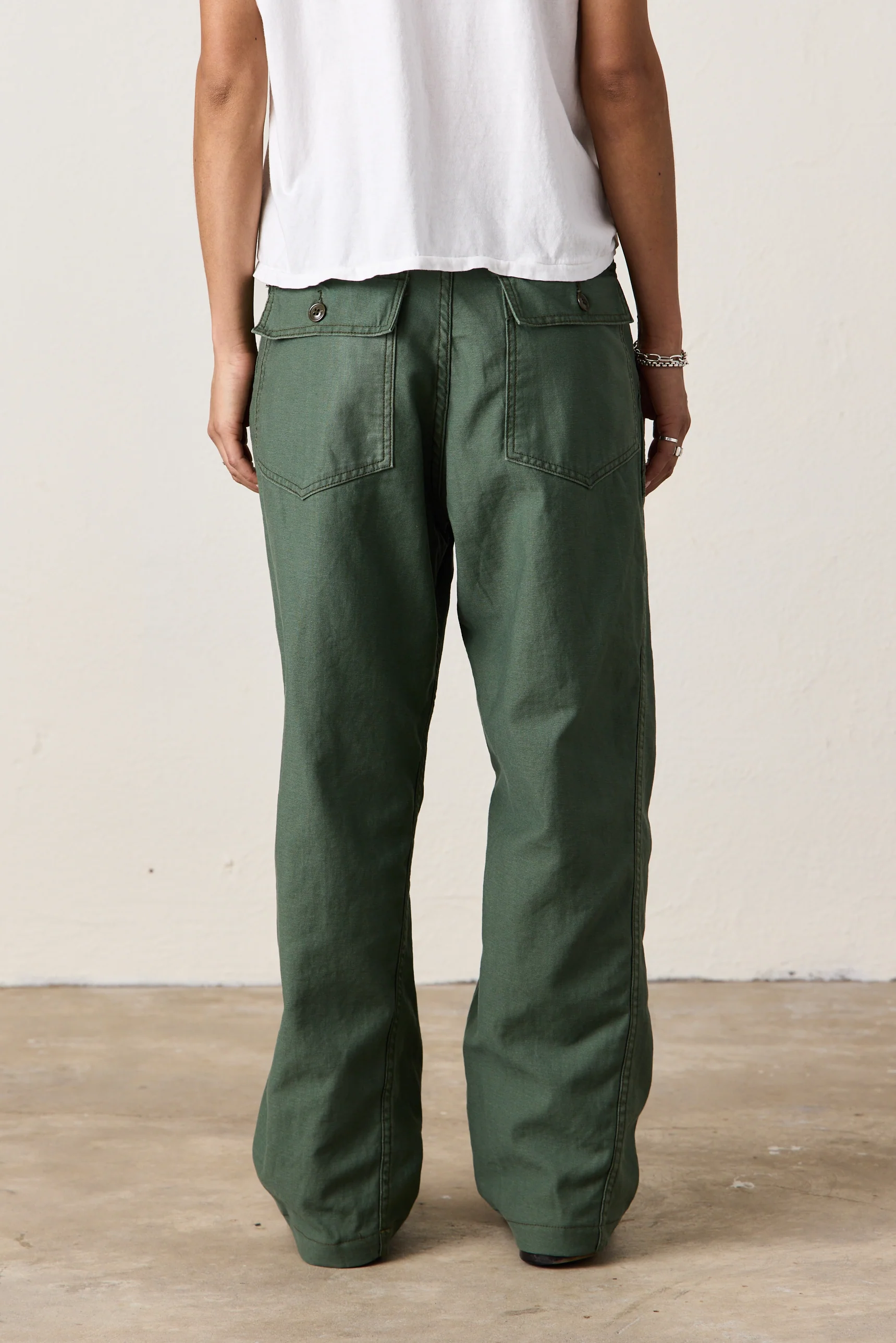 SRPLS US MILITARY BAKER PANTS / DARK OLIVE - Renuaun