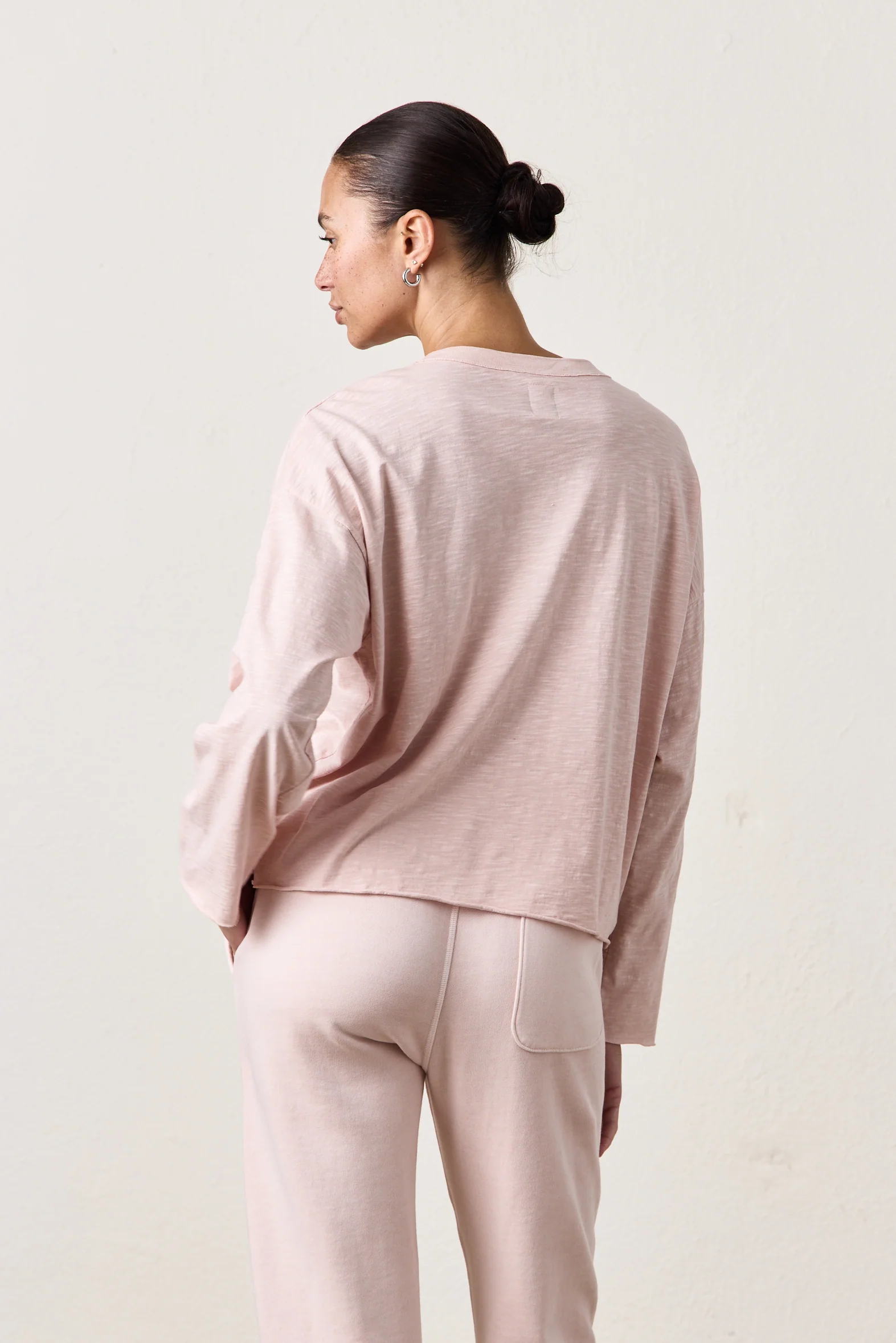 LOFFLER SLUB JERSEY BOXY TEE / ROSY - Renuaun