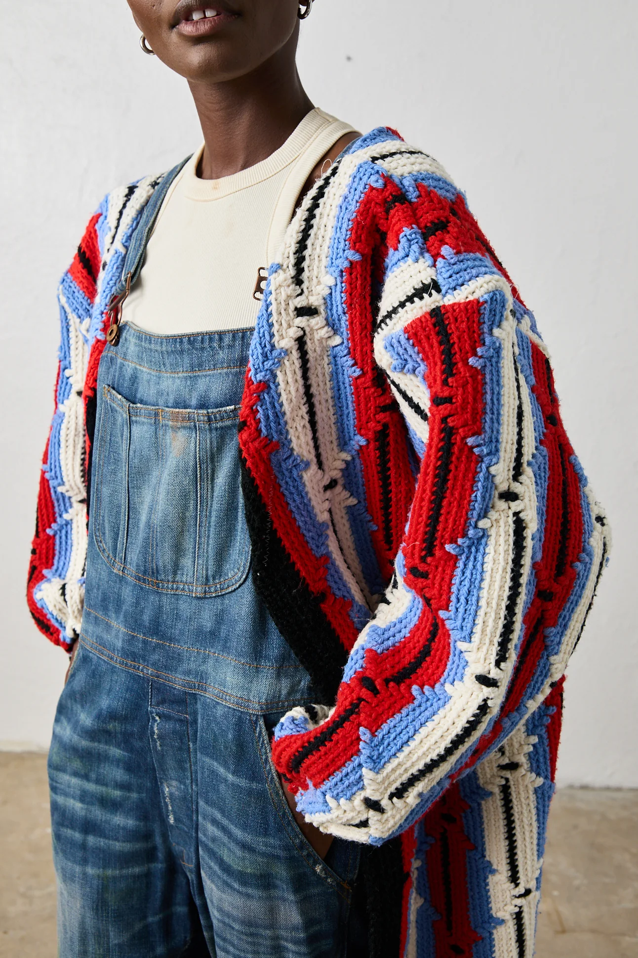 NSF X NSM Cocoon Sweater - Striking Red - Renuaun