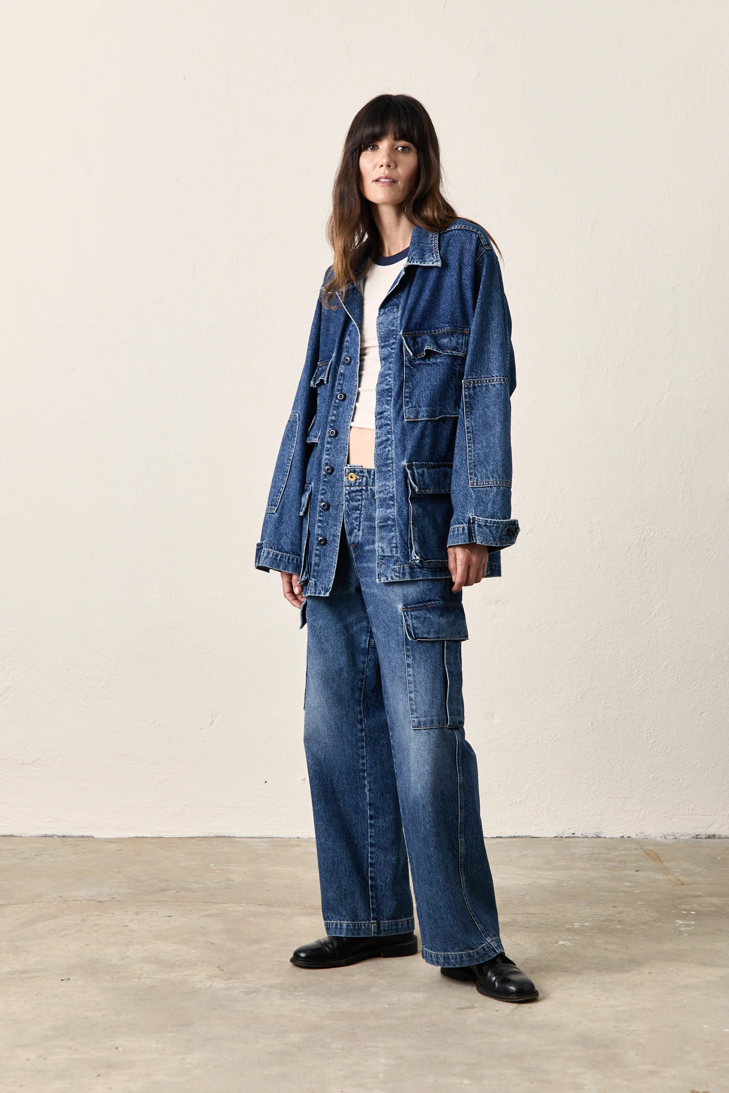 ROMEO OVERSIZED DENIM JACKET / BARNES WASH - Renuaun