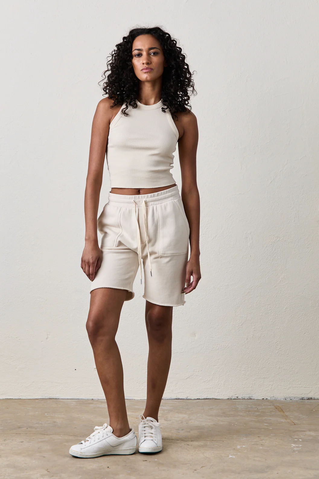 NSF Jen Loop Terry Short - Parchment - Renuaun