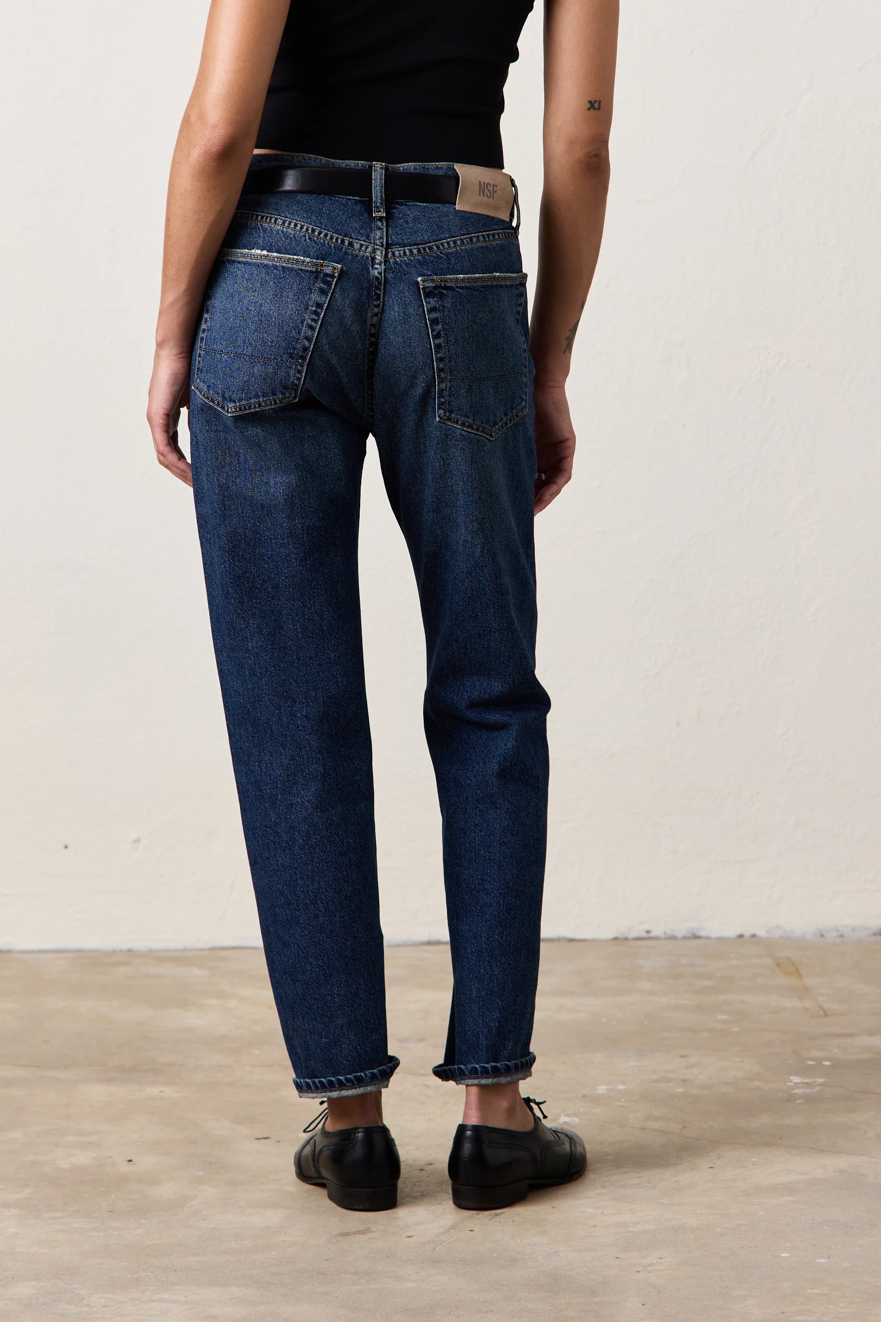 NSF Owen Mid Rise Slim Straight Jean -Breakwater - Renuaun