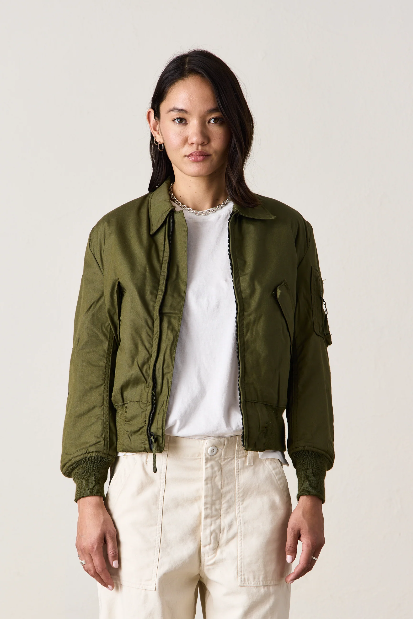 SRPLS US MILITARY BOMBER / OD GREEN - Renuaun