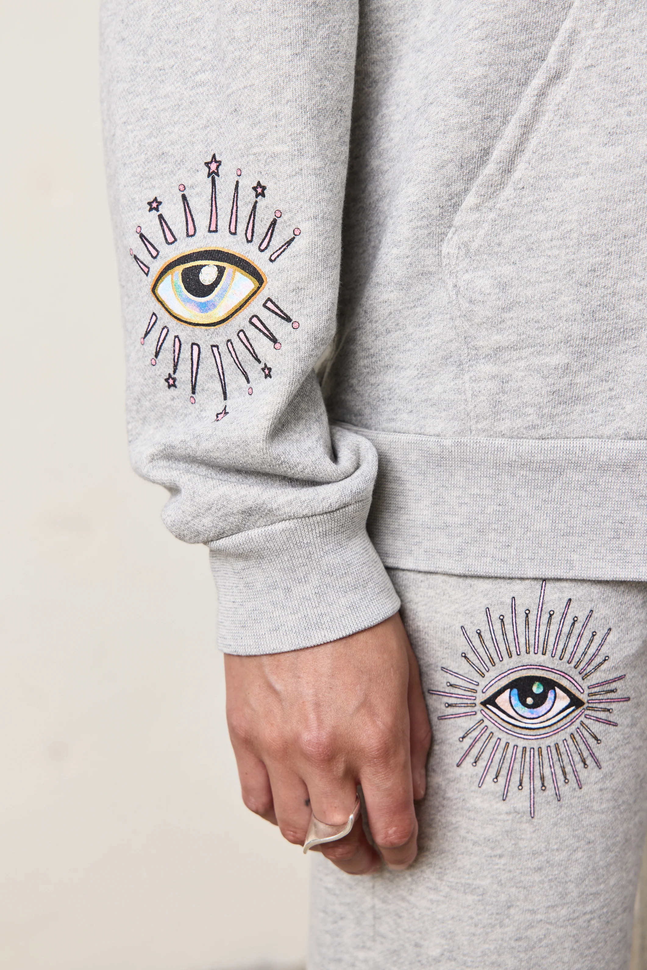NSF X JACQUIE AICHE - DAYDREAMER HOODY / HEATHER GREY - Renuaun
