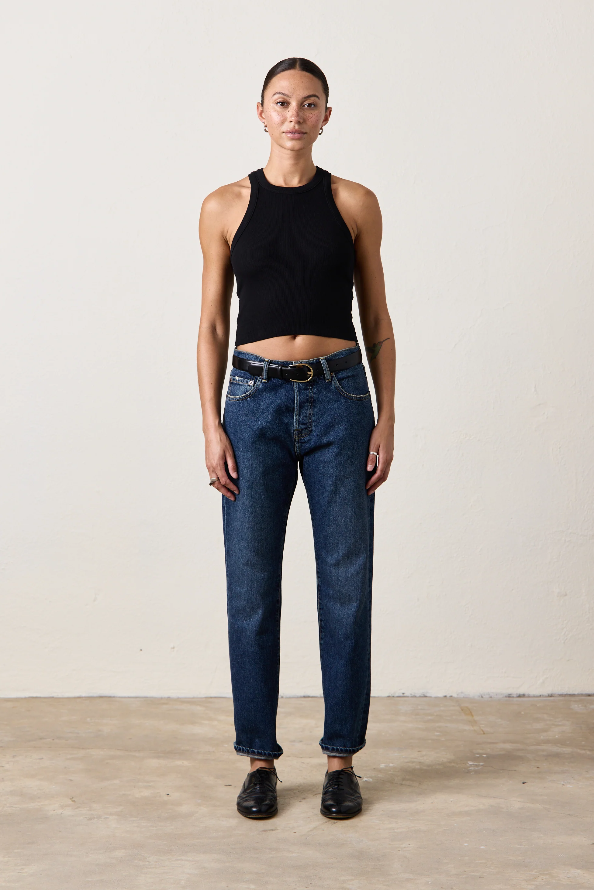 NSF Owen Mid Rise Slim Straight Jean -Breakwater - Renuaun