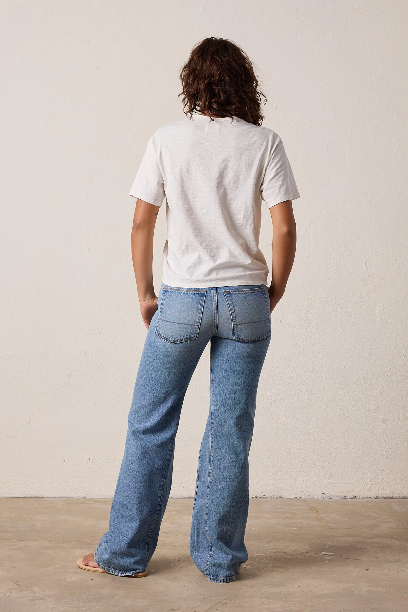 NSF Harper Boxy Slub Jersey Tee - Soft White - Renuaun