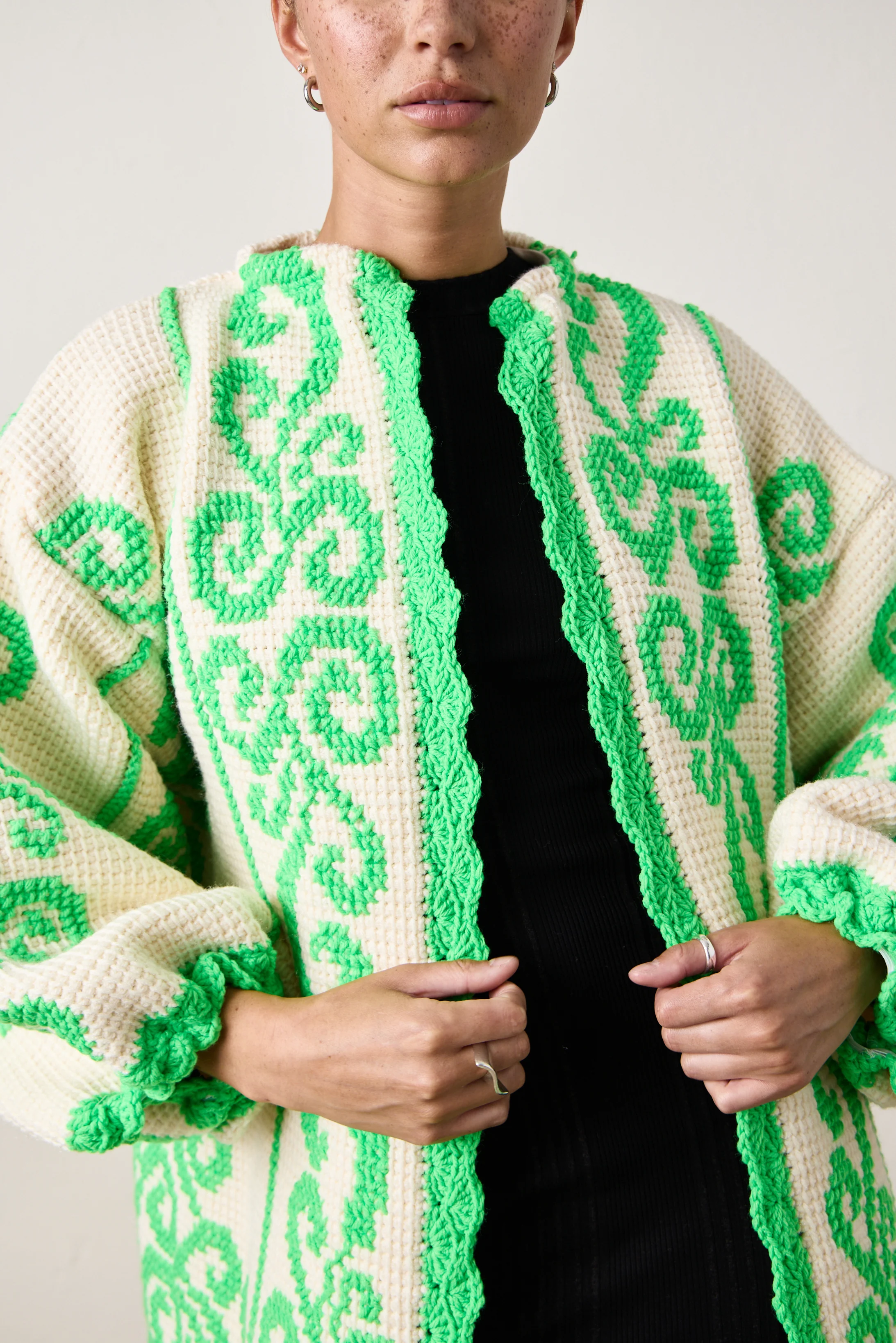 NSF X NM COCOON GREEK KEY GREEN - Renuaun