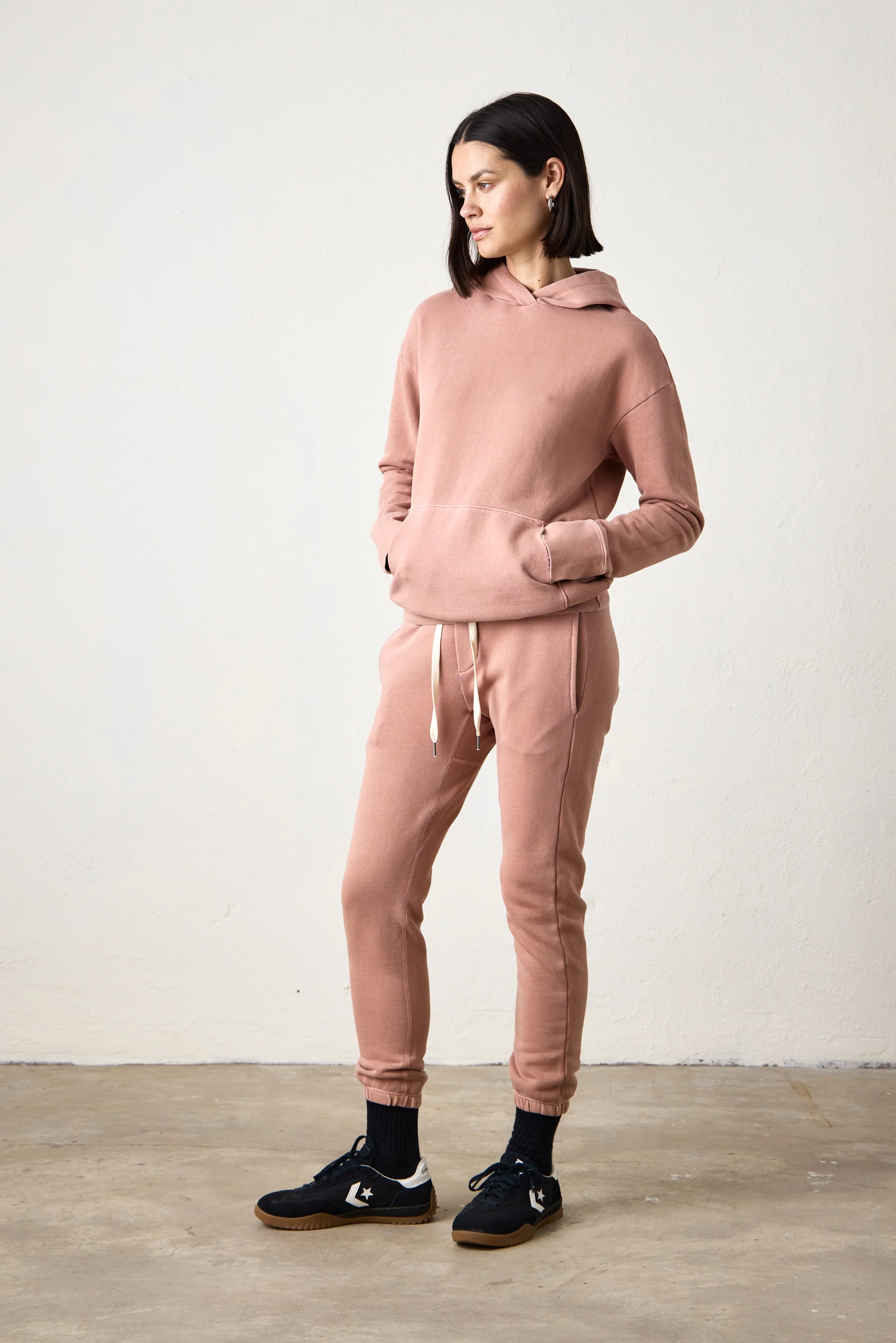 NSF Ellis Relaxed Loop Terry Hoodie - Italian Clay - Renuaun