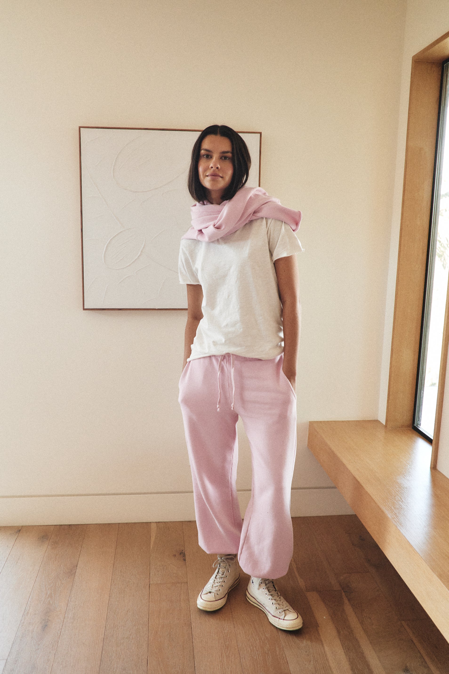 SHANE BILLOW LOOP TERRY SWEATPANT / PINK SORBET - Renuaun