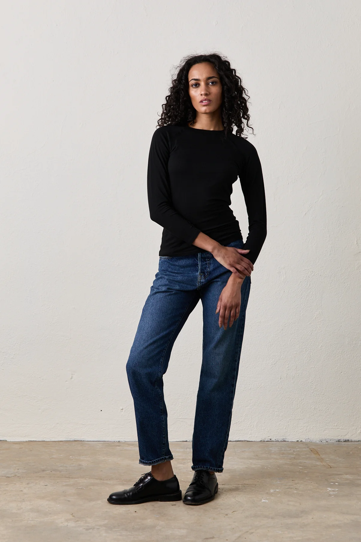 NSF Berlin Seamed Crew - Black - Renuaun