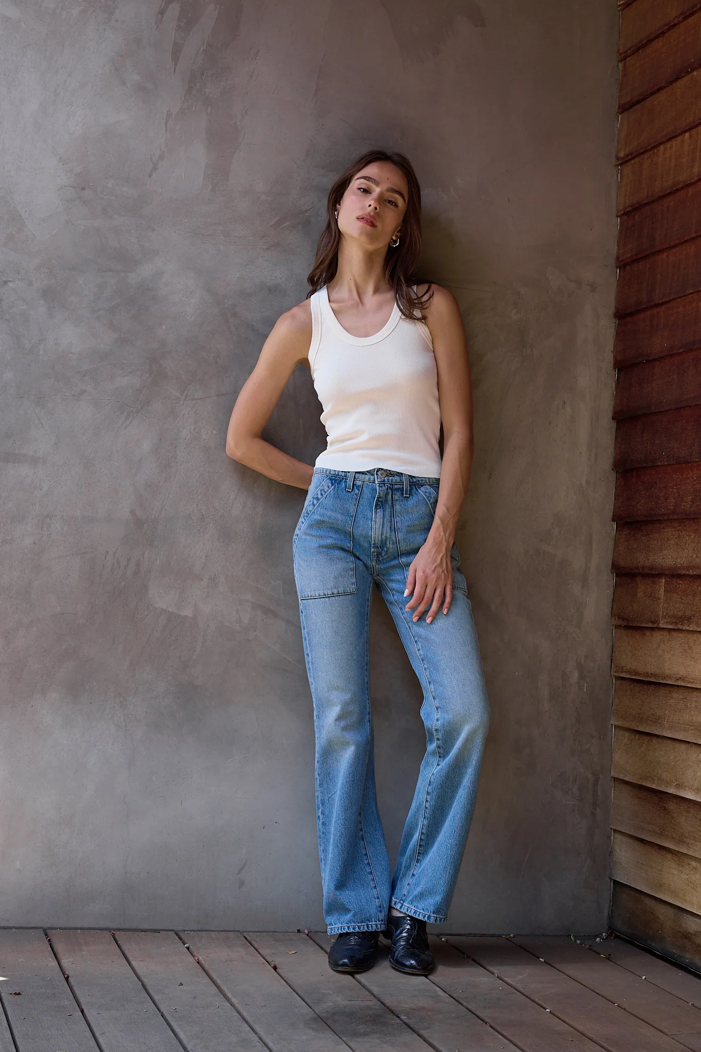 NSF Violet Fitted Baby Rib U Tank - Lemonade - Renuaun