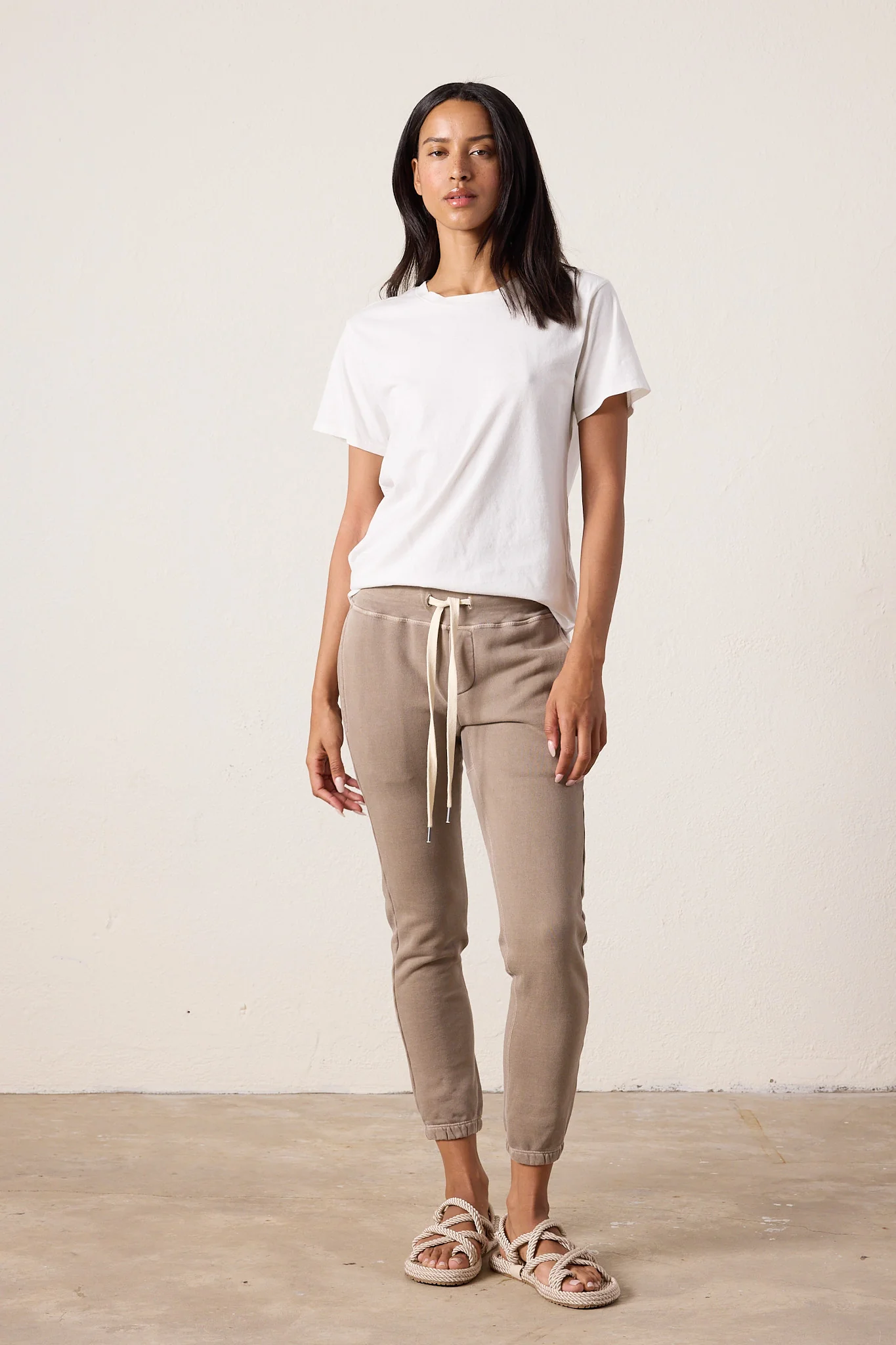 NSF Sayde Slim Loop Terry Sweatpant - Faded Finch - Renuaun
