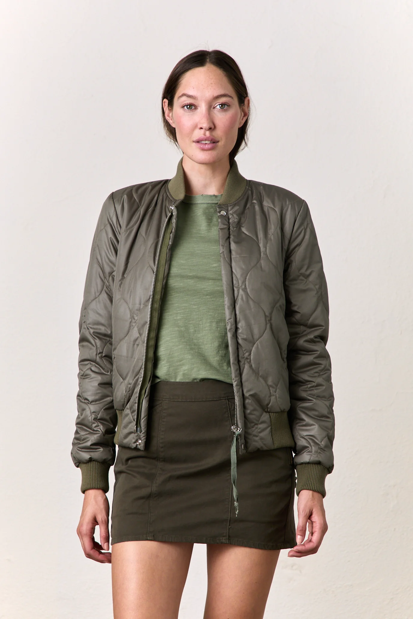 NSF Neil Bomber Jacket - Army - Renuaun
