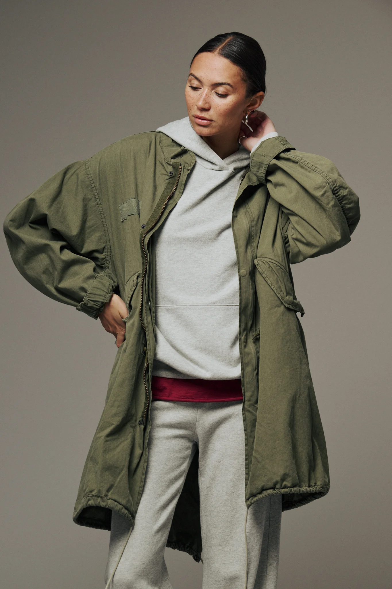 SRPLS US MILITARY FISHTAIL PARKA / OLIVE - Renuaun