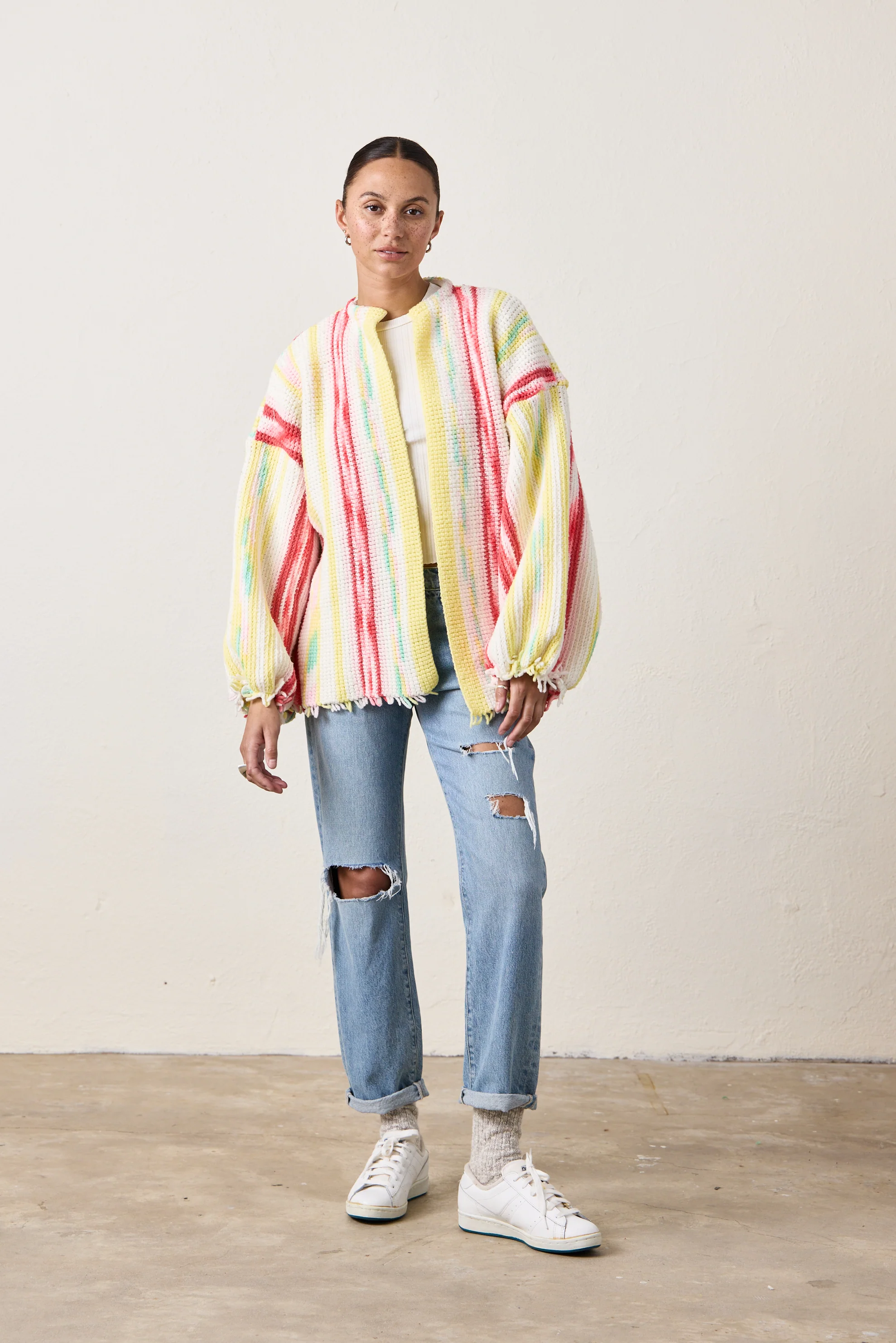 NSF X NM COCOON SWEATER / SANTE FE SHERBERT - Renuaun