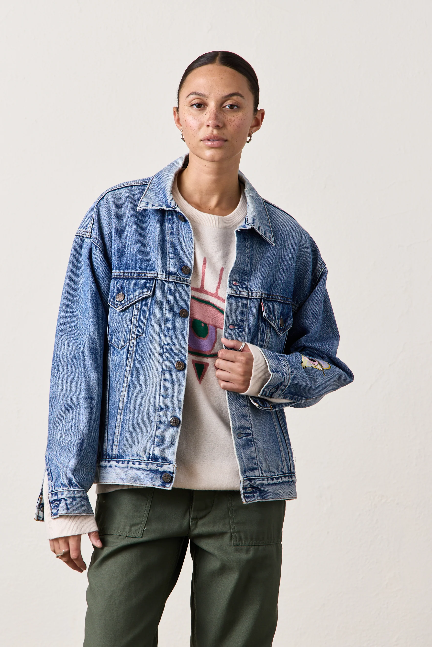 NSF X JACQUIE AICHE - VINTAGE LEVI'S COSMIC LOVE TRUCKER / INDIGO - Renuaun