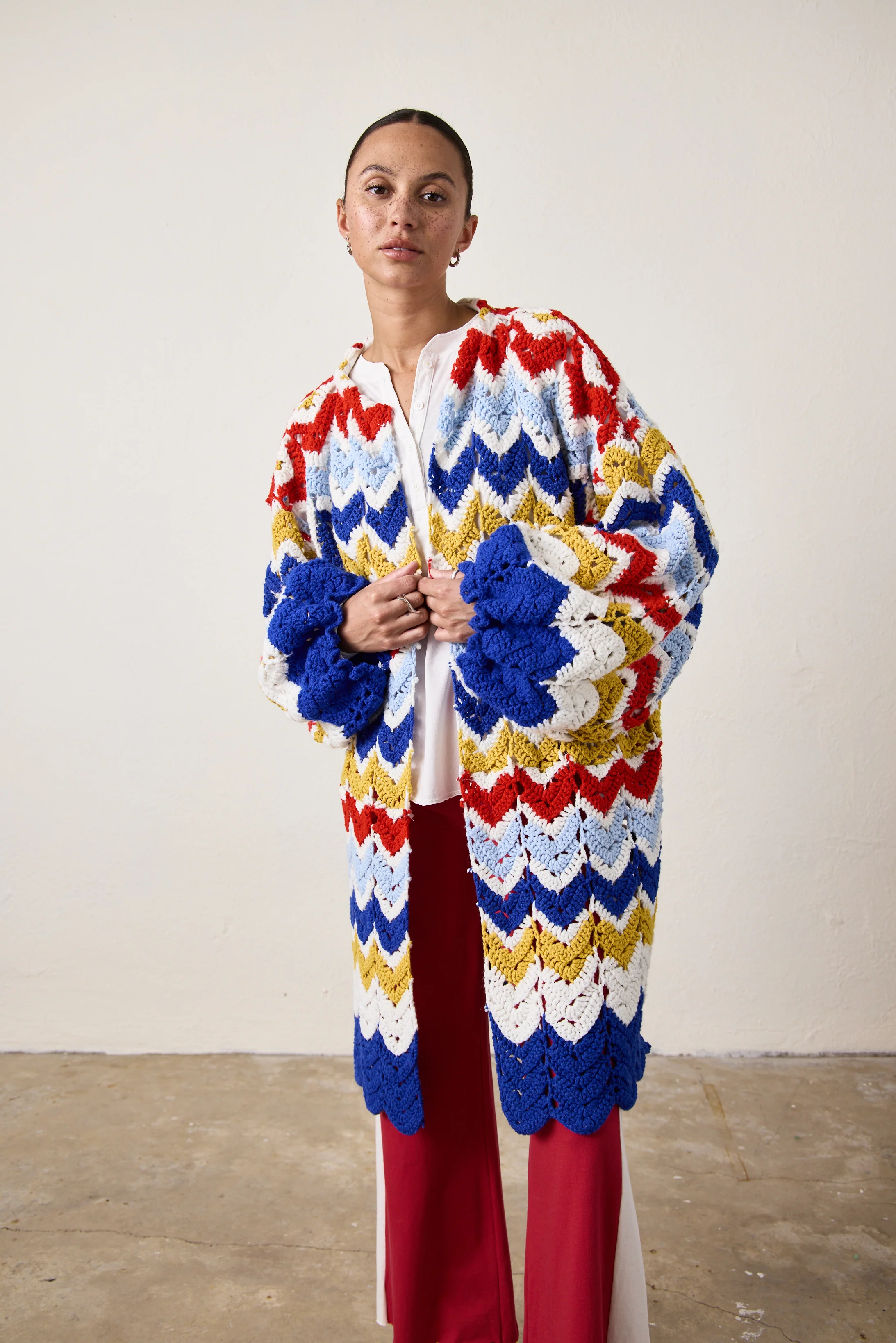 NSF X NM COCOON SWEATER / ST. GERMAIN BLUE - Renuaun