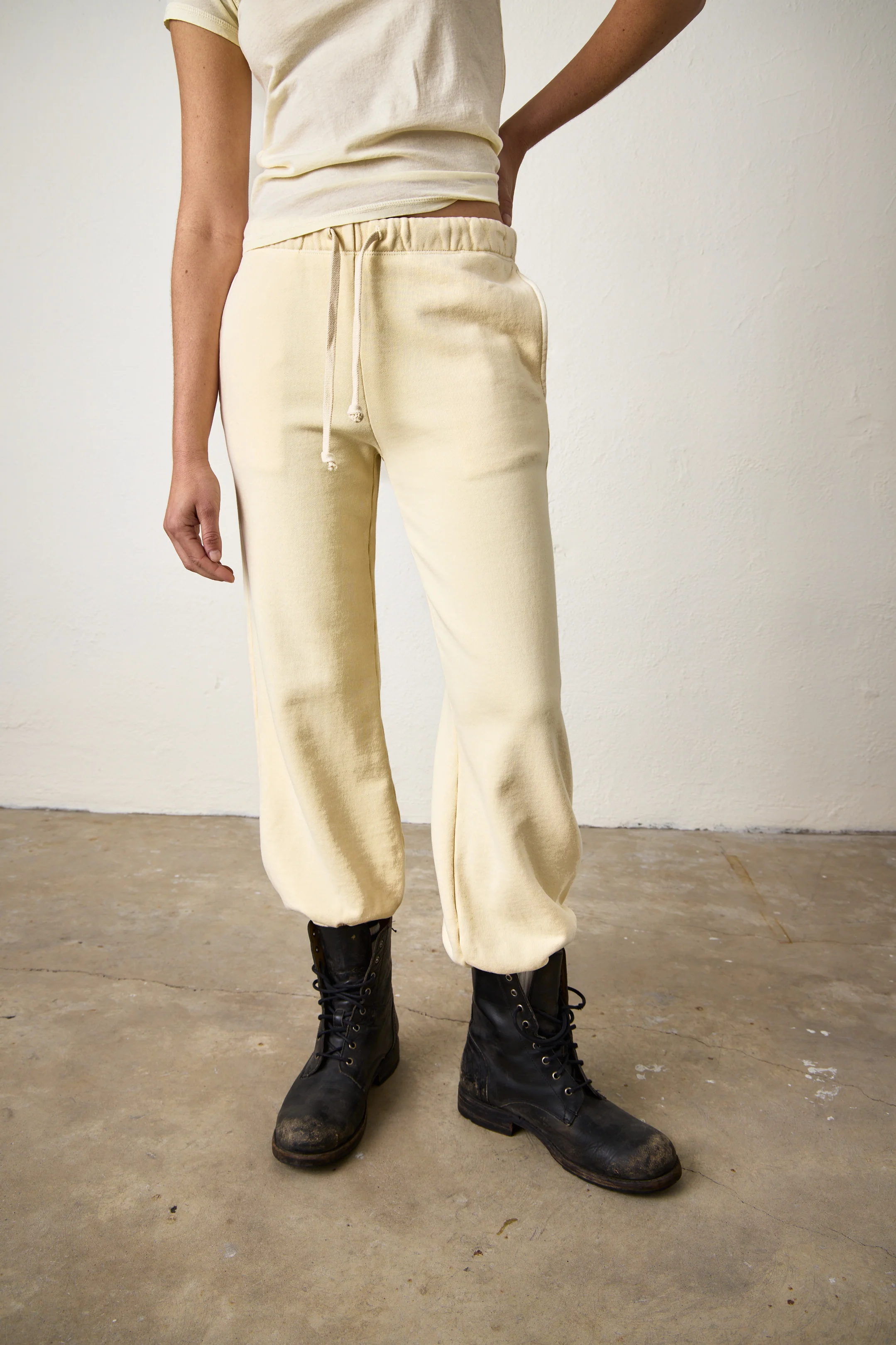 NSF Shane Billow Loop Terry Sweatpant - Lemonade - Renuaun