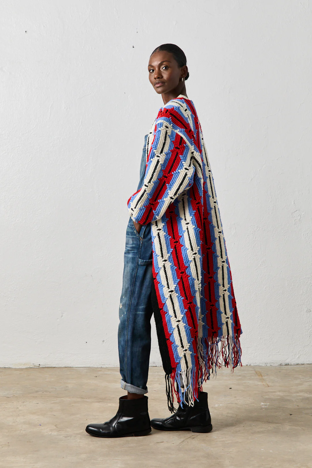 NSF X NSM Cocoon Sweater - Striking Red - Renuaun