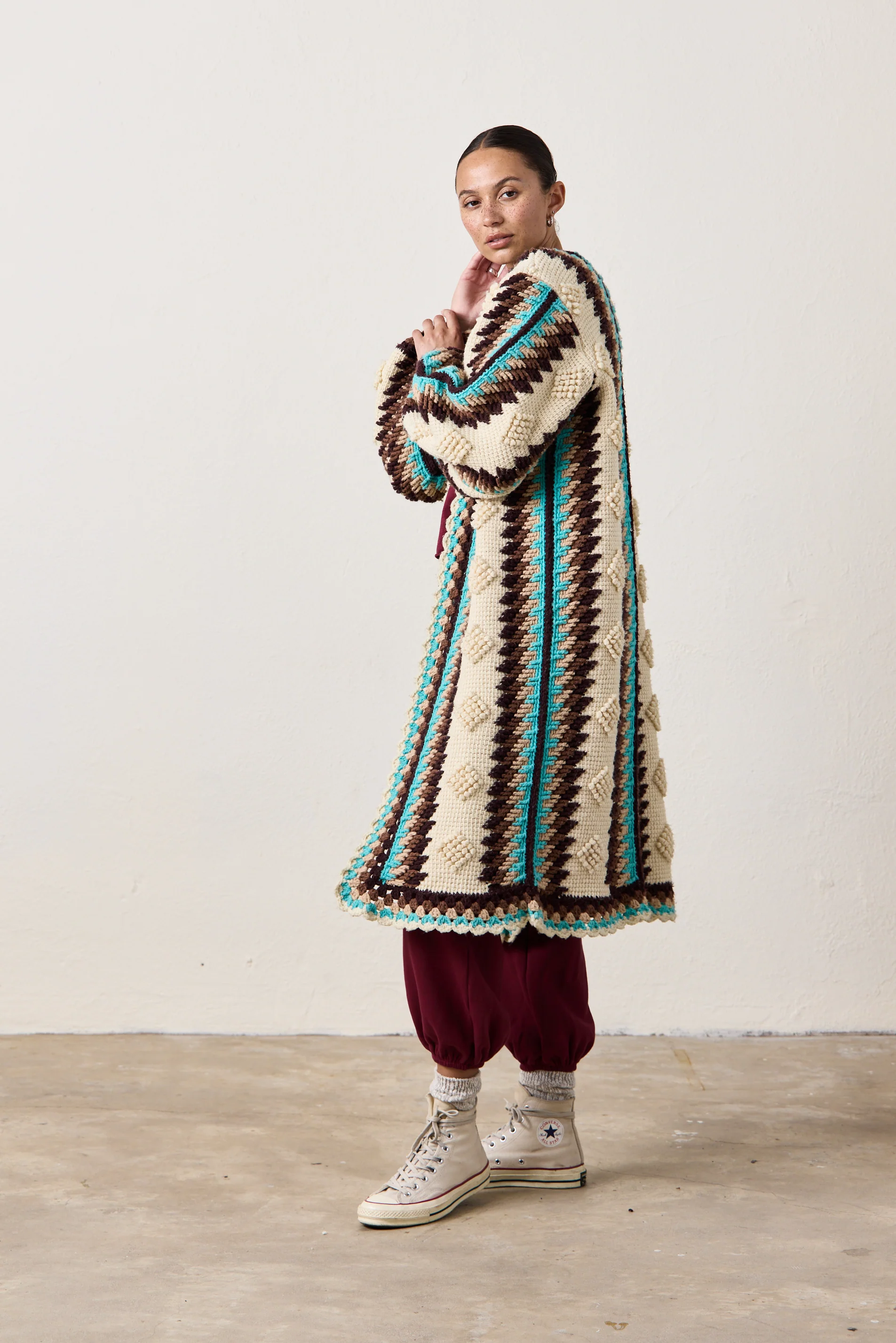 NSF X NM COCOON SWEATER / RANCHO TEAL - Renuaun