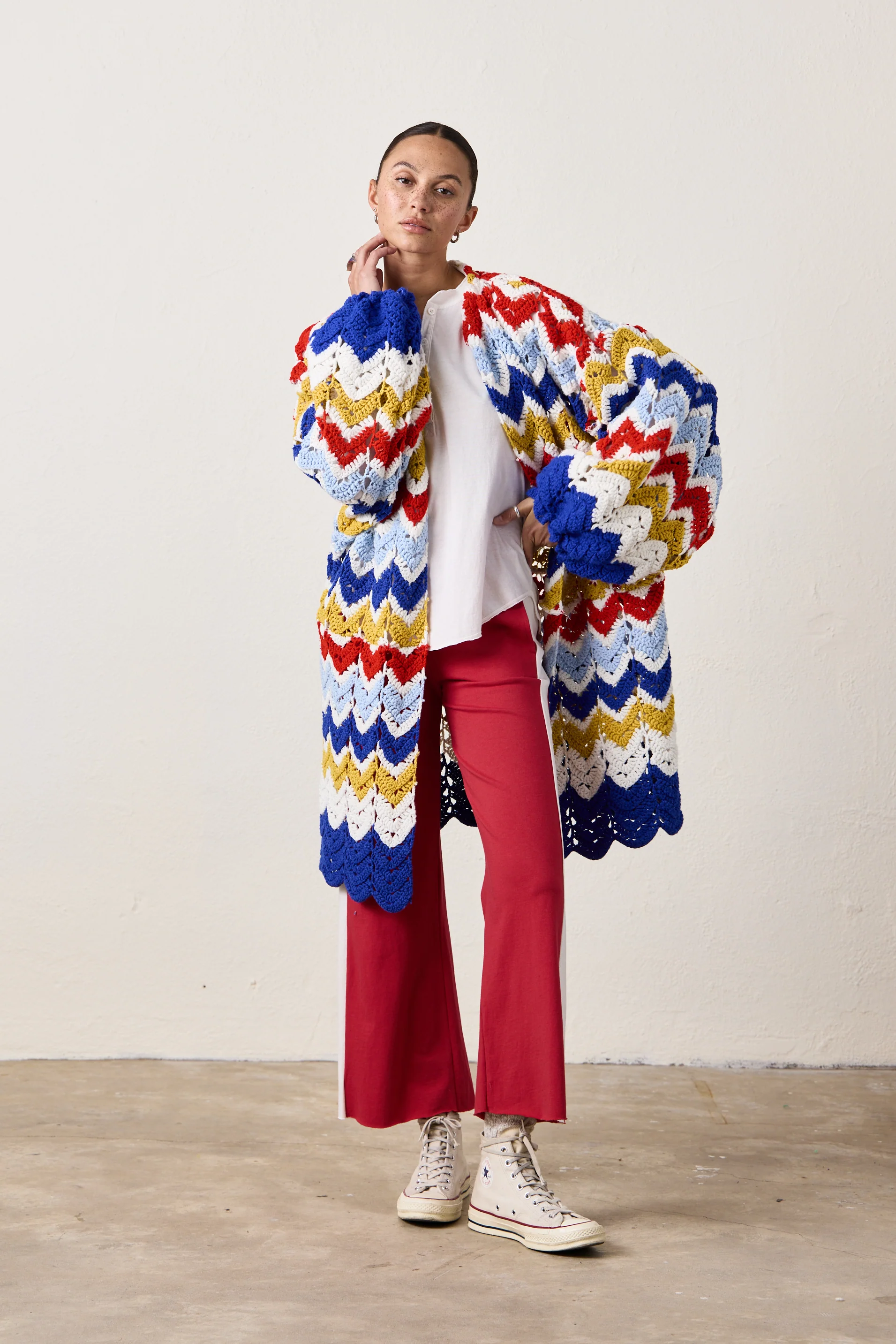 NSF X NM COCOON SWEATER / ST. GERMAIN BLUE - Renuaun