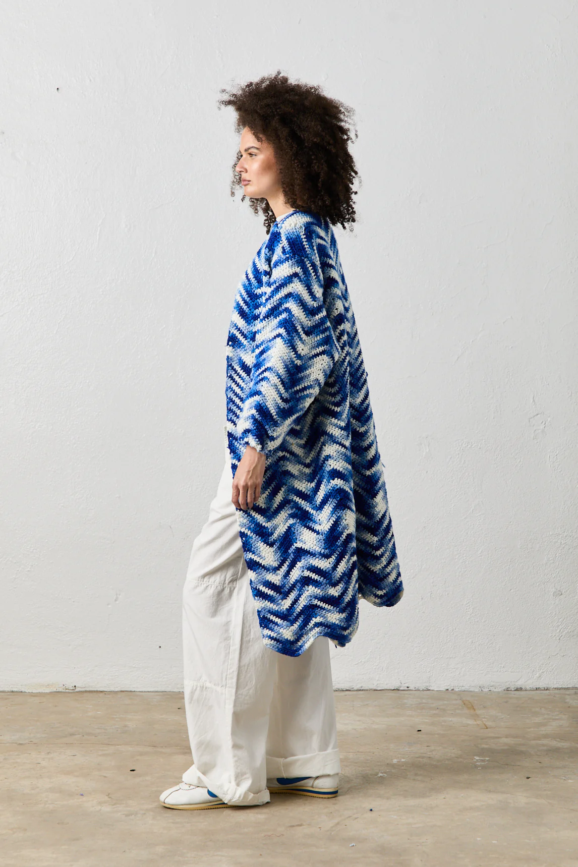 NSF X NSM Cocoon Sweater - Blue Wave - Renuaun