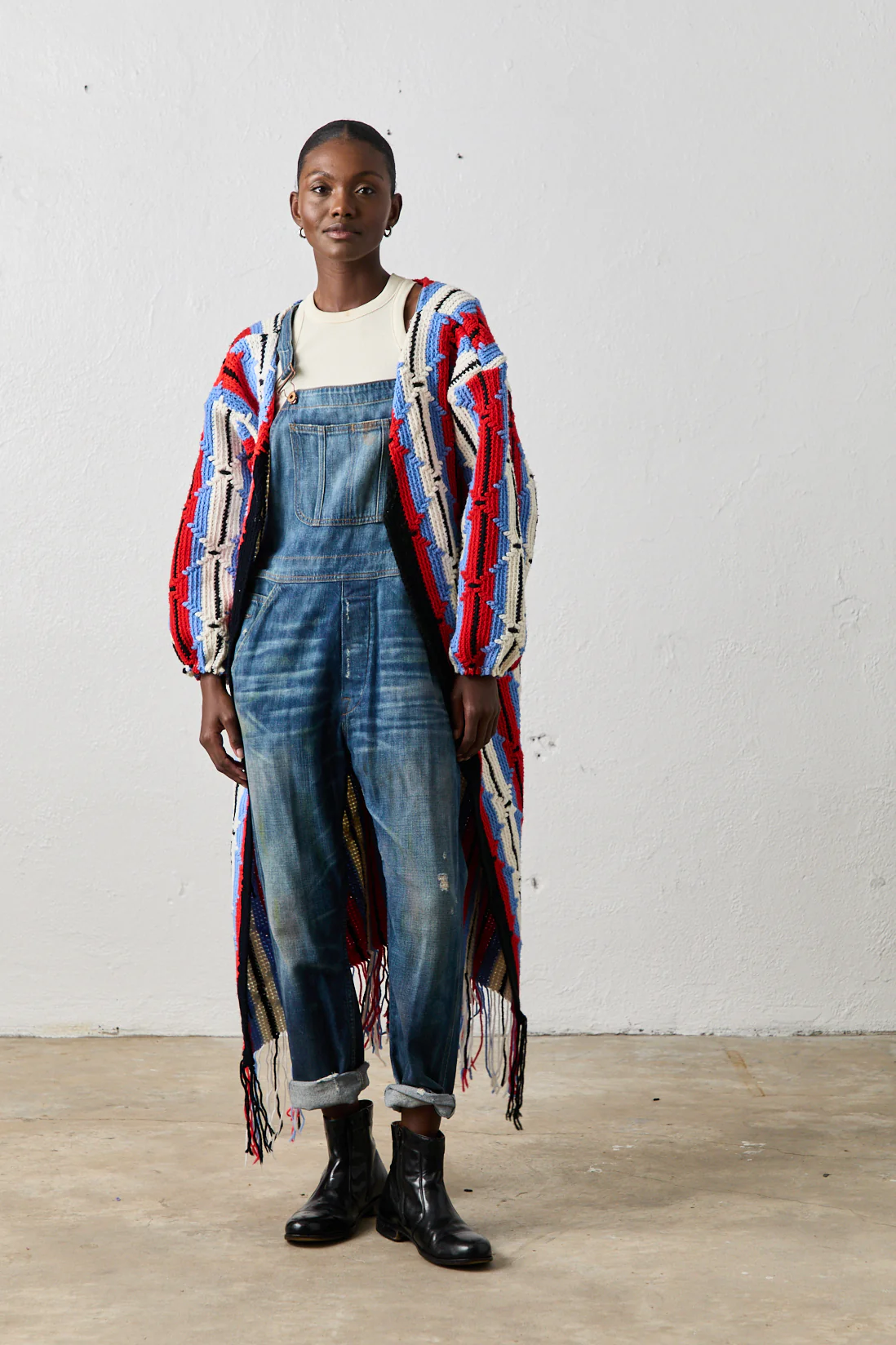 NSF X NSM Cocoon Sweater - Striking Red - Renuaun