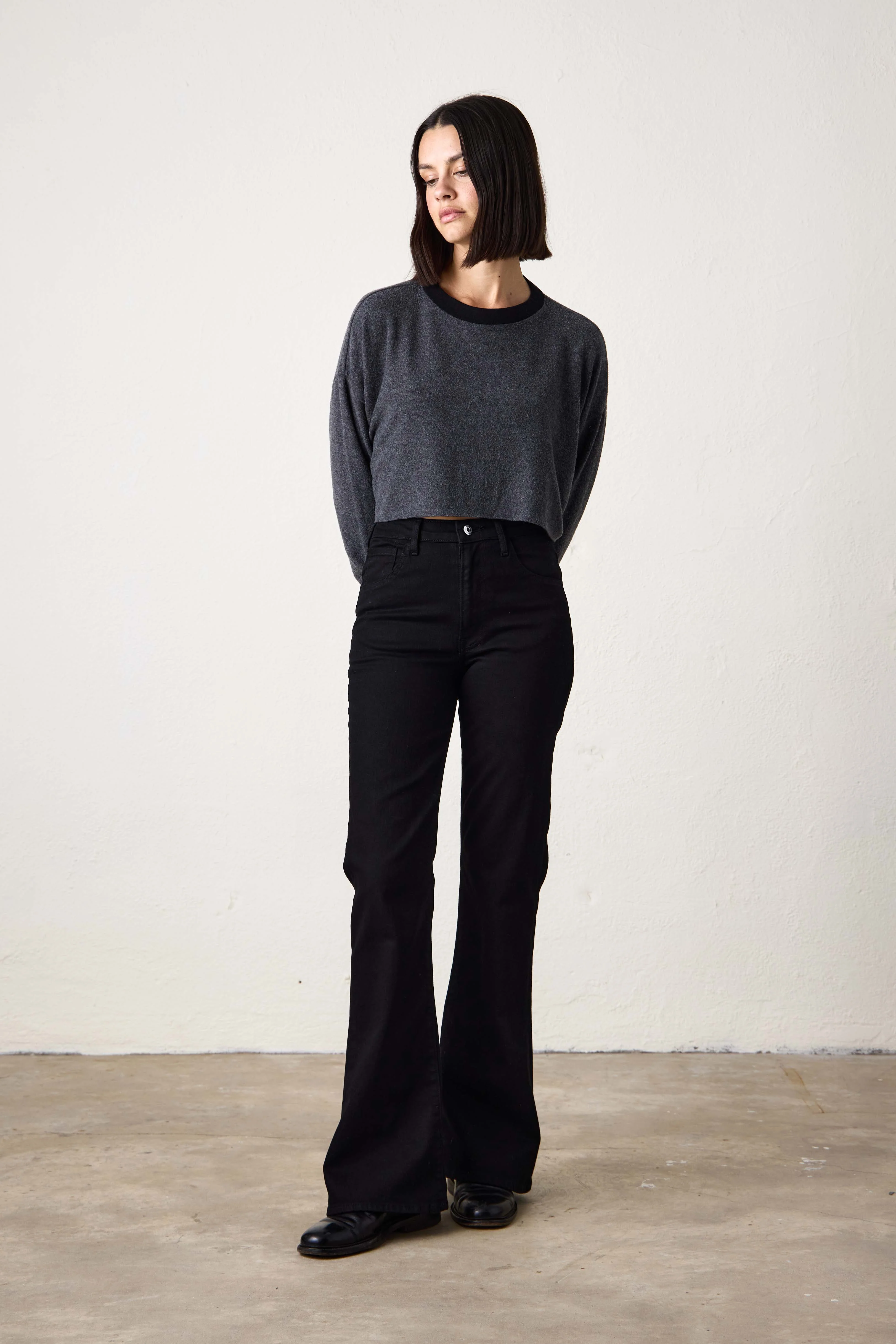 MISSION HIGH WAIST BOOT / OVERDYE BLACK - Renuaun