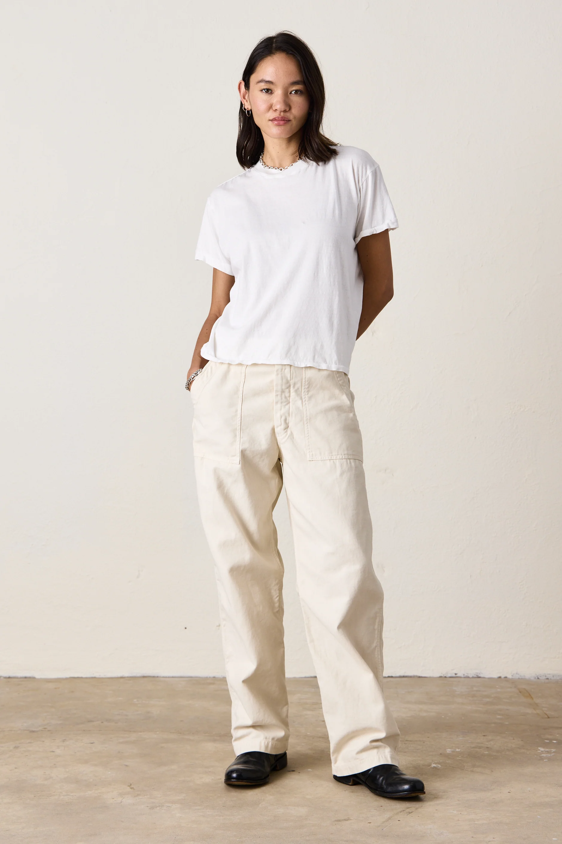 VINTAGE CREW TEE / WHITE - Renuaun