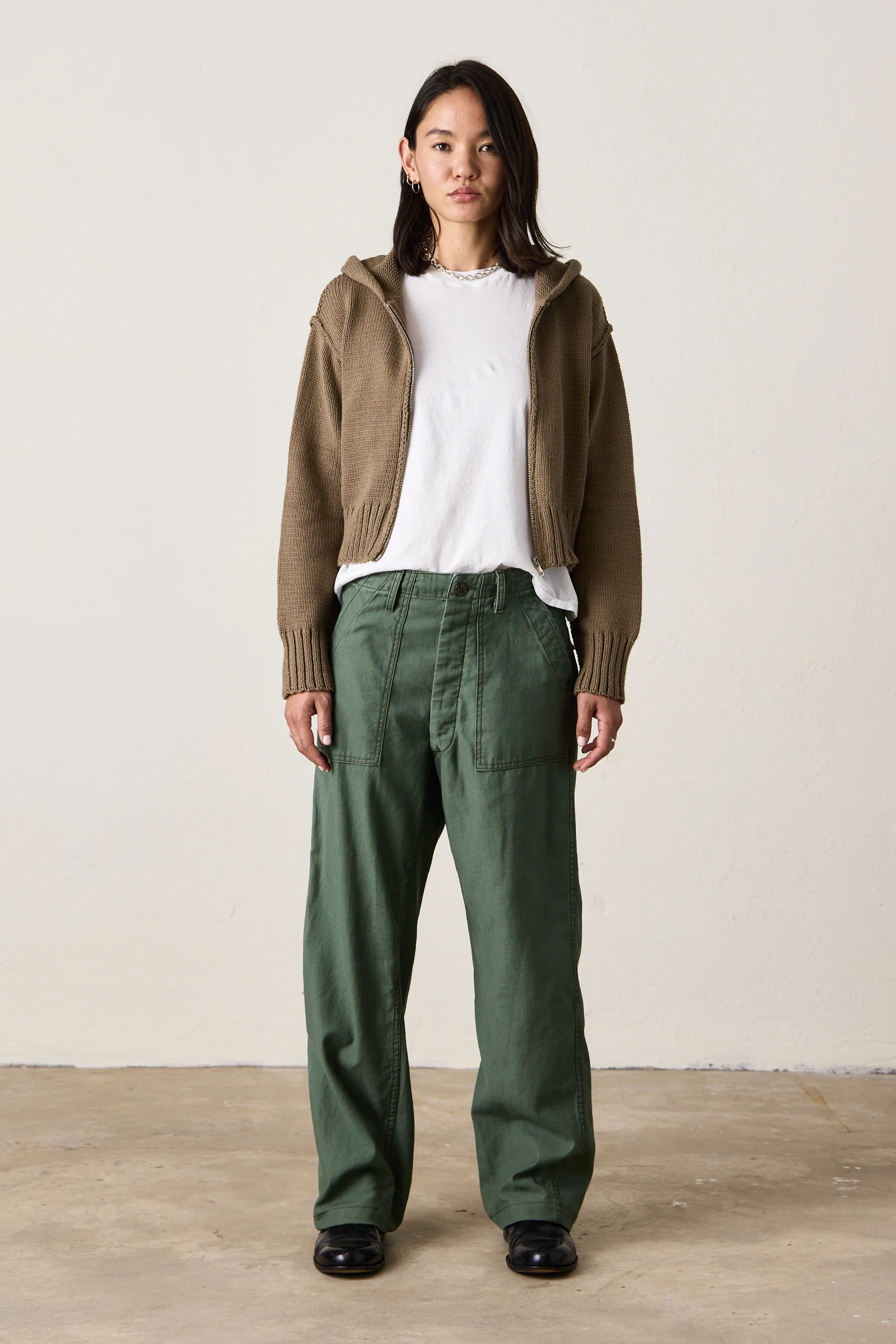 SRPLS US MILITARY BAKER PANTS / DARK OLIVE - Renuaun