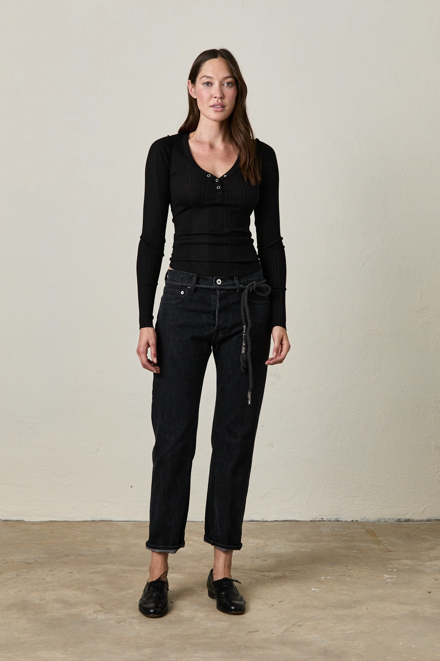 NSF Owen Mid Rise Slim Straight Jean -Nior - Renuaun