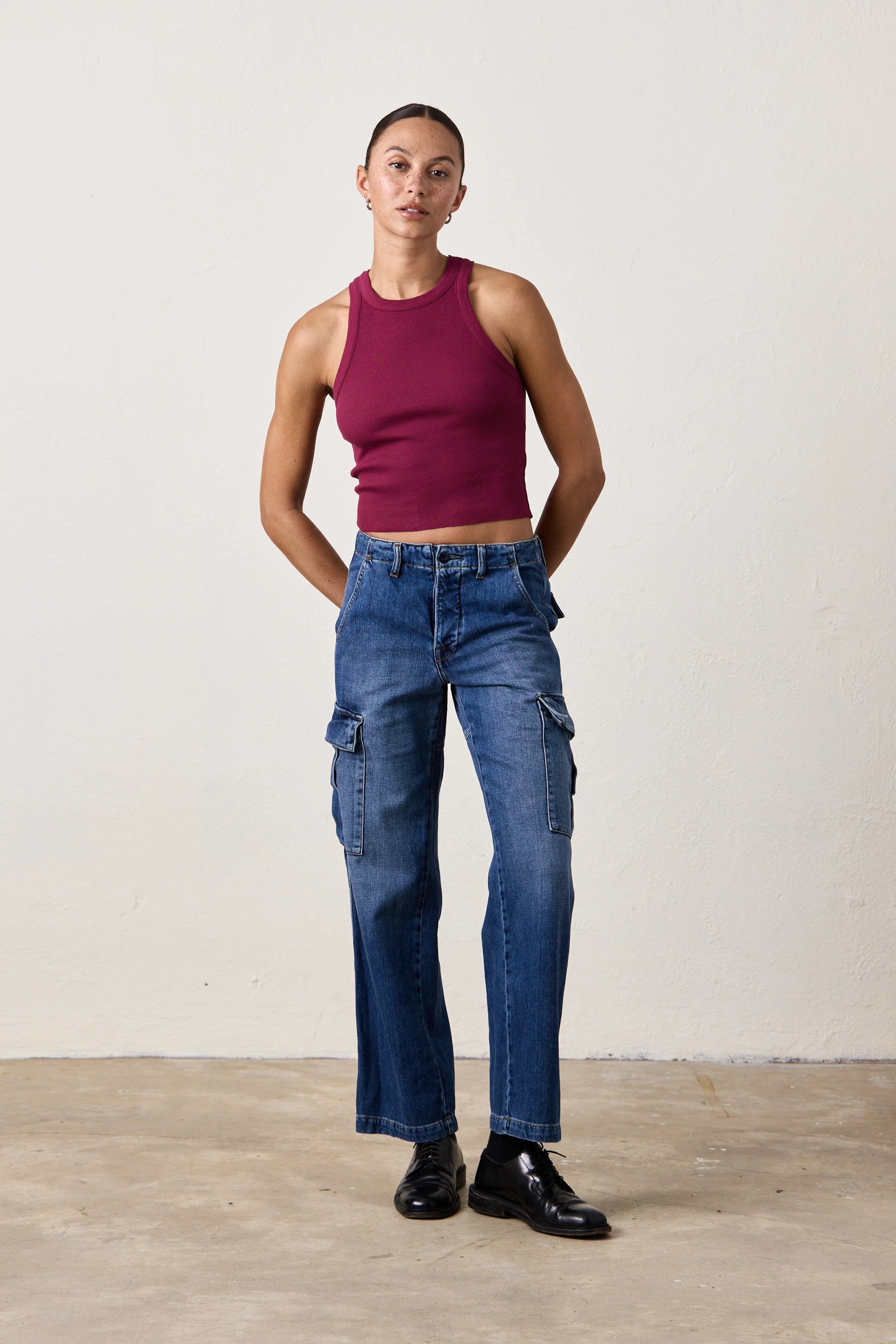 BENNETT RELAXED CARGO JEAN / BARNES WASH - Renuaun