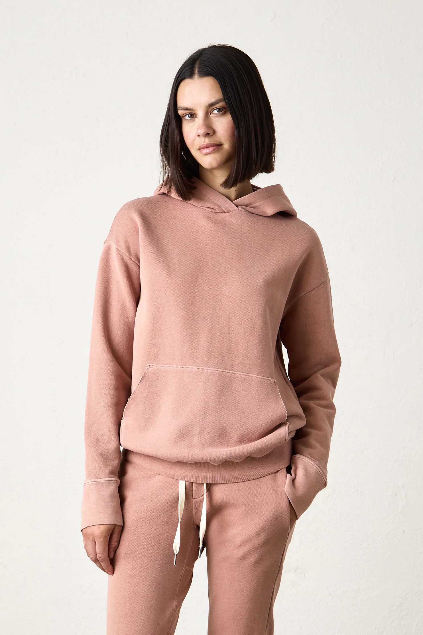NSF Ellis Relaxed Loop Terry Hoodie - Italian Clay - Renuaun
