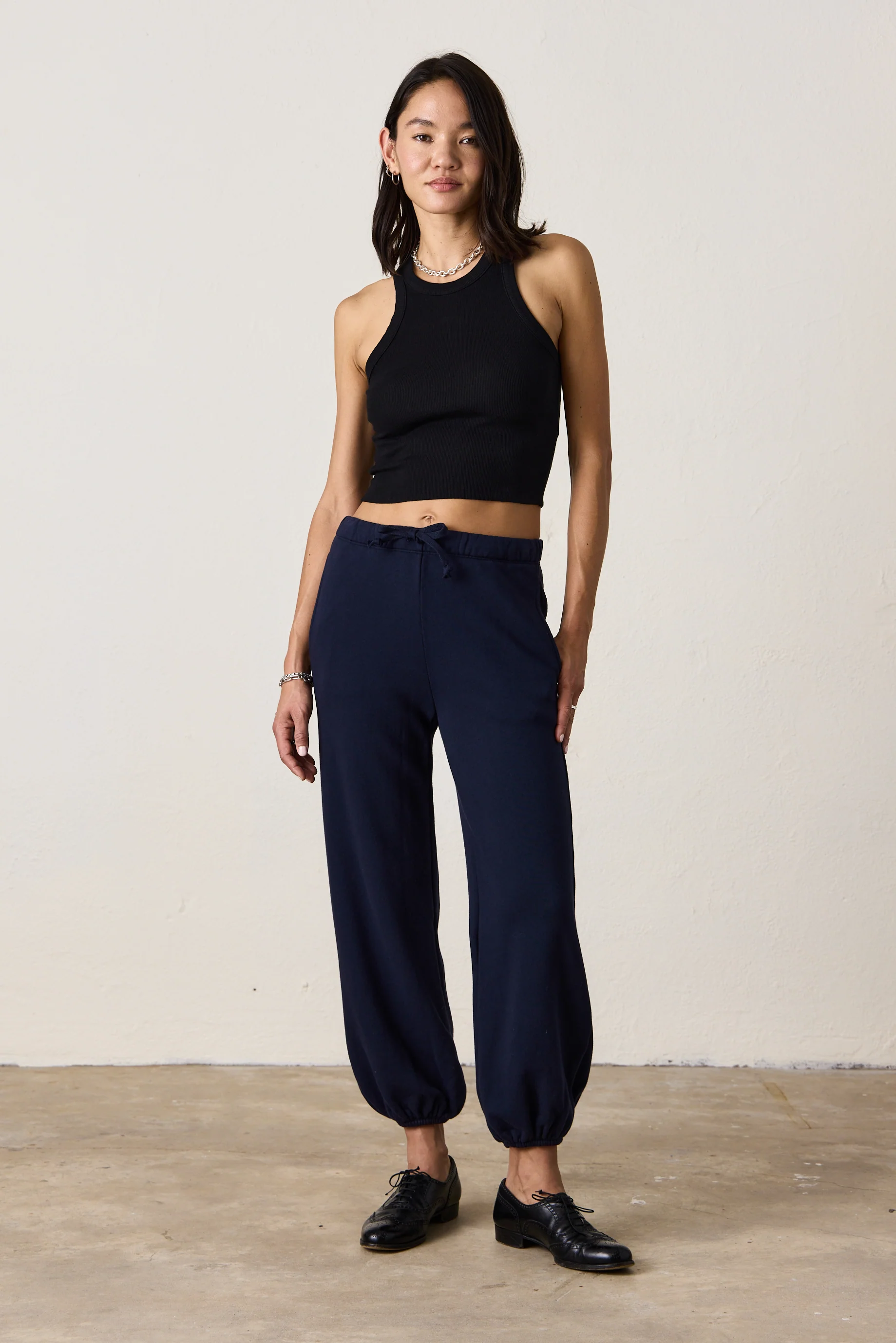 NSF Shane Billow Loop Terry Sweatpant- Ink - Renuaun