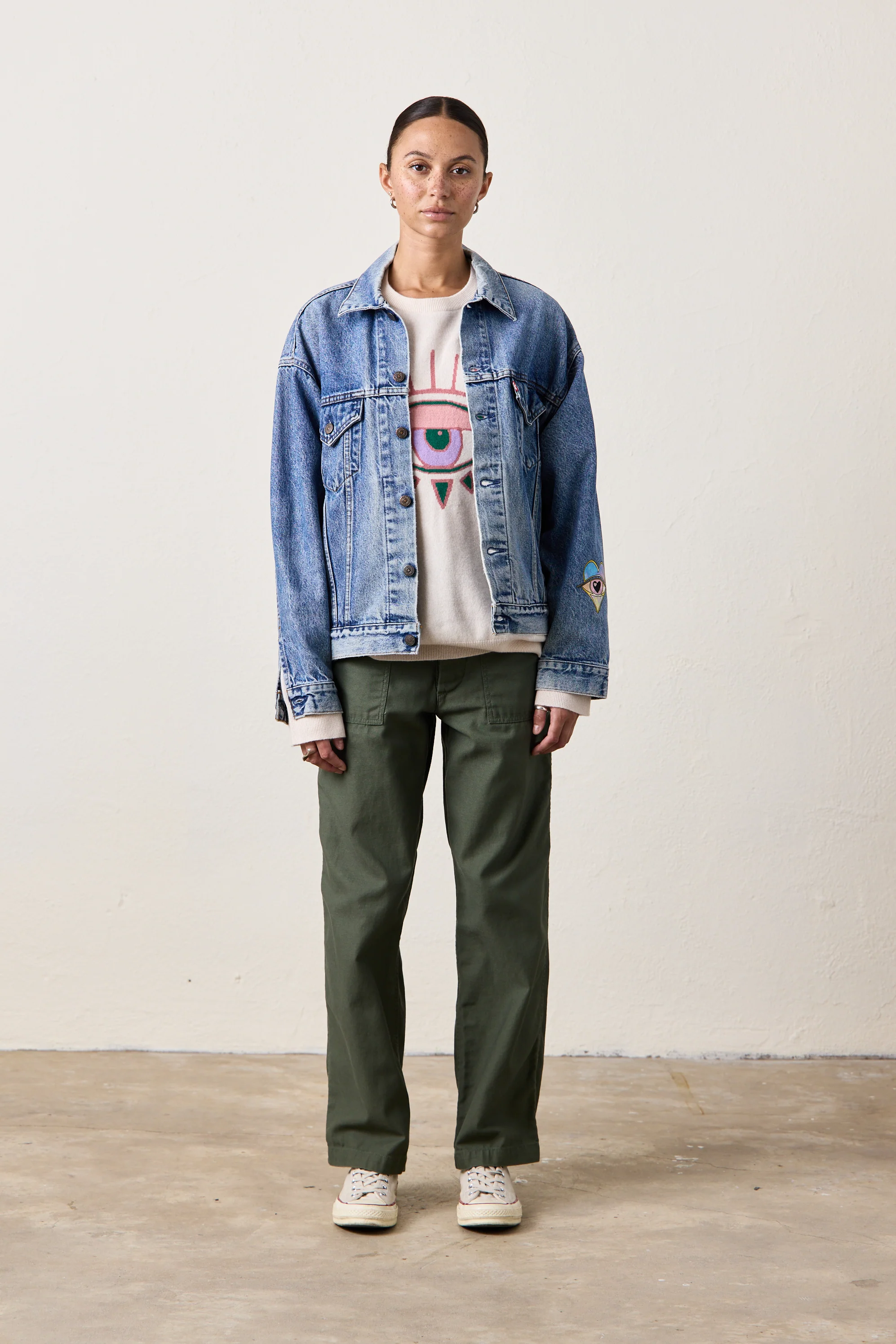 NSF X JACQUIE AICHE - VINTAGE LEVI'S COSMIC LOVE TRUCKER / INDIGO - Renuaun