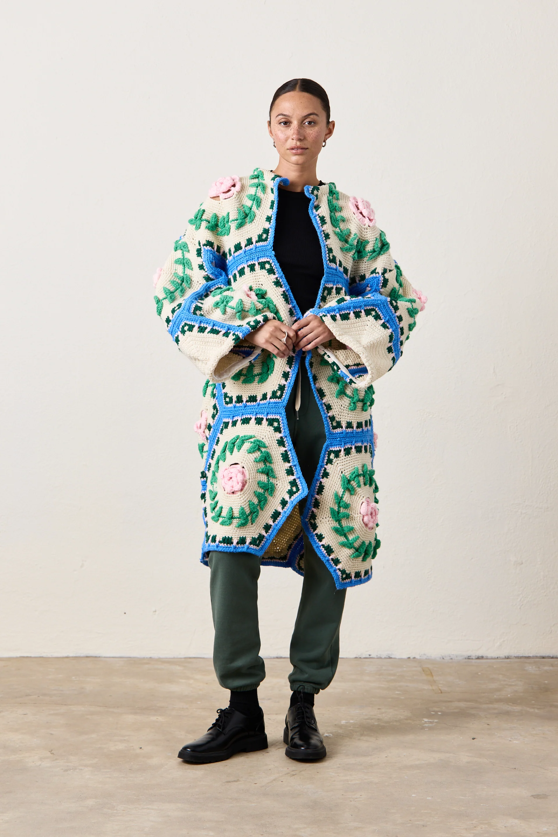 NSF X NM COCOON SWEATER / FLORAL BOUQUET - Renuaun