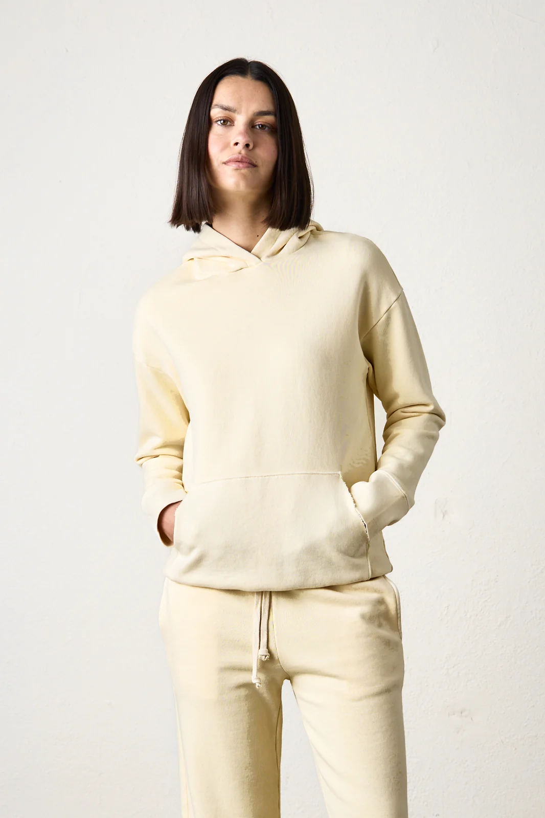 NSF Ellis Relaxed Loop Terry Hoodie - Lemonade - Renuaun