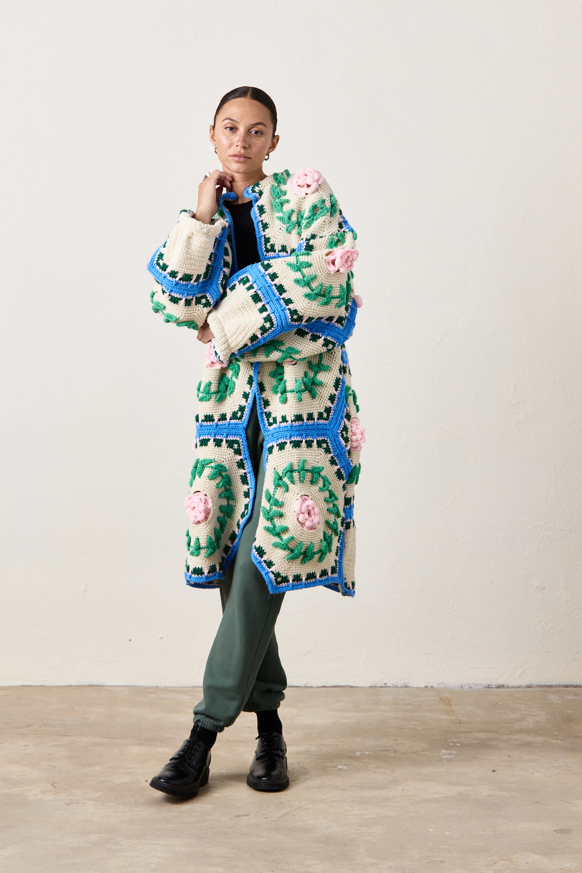 NSF X NM COCOON SWEATER / FLORAL BOUQUET - Renuaun