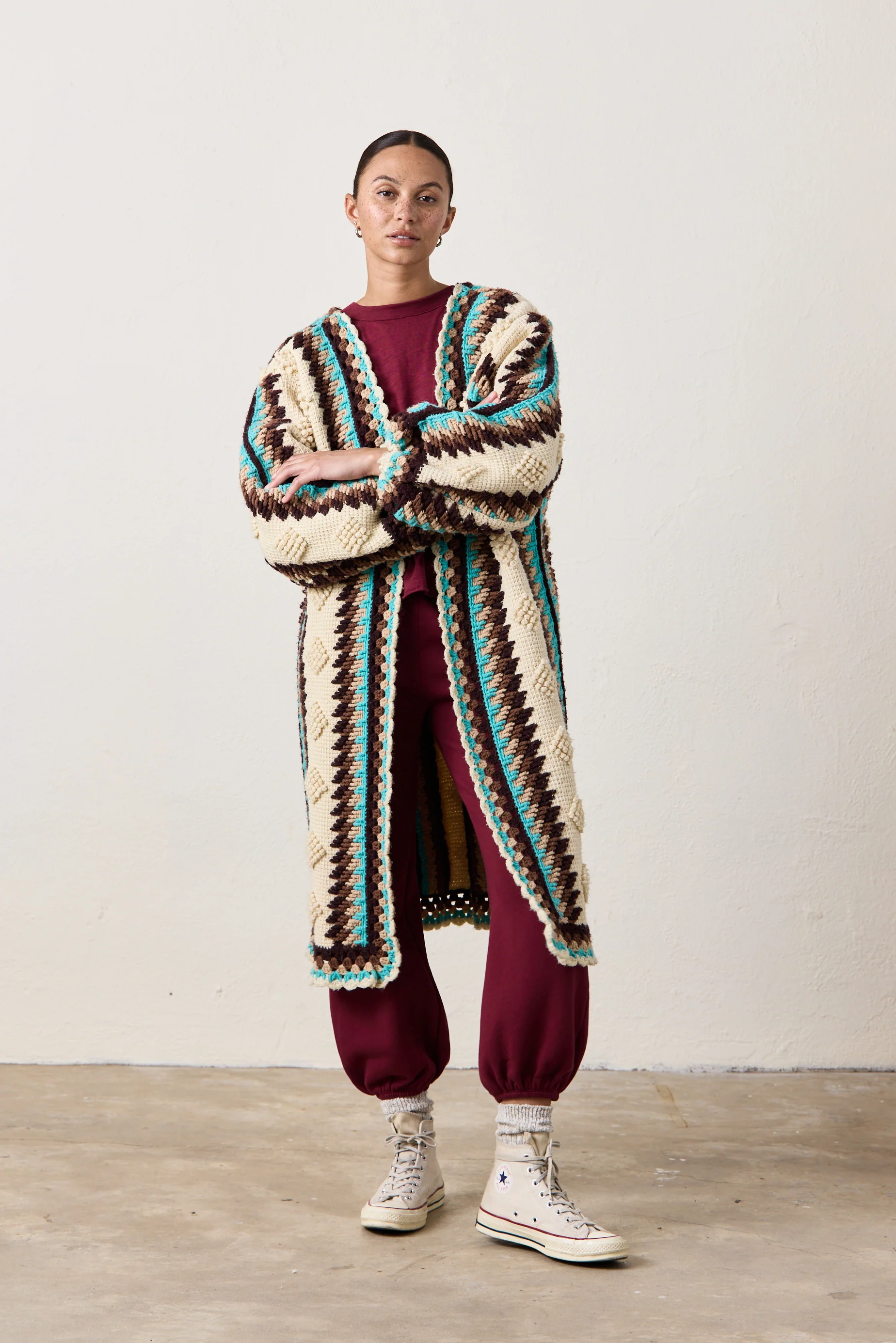 NSF X NM COCOON SWEATER / RANCHO TEAL - Renuaun