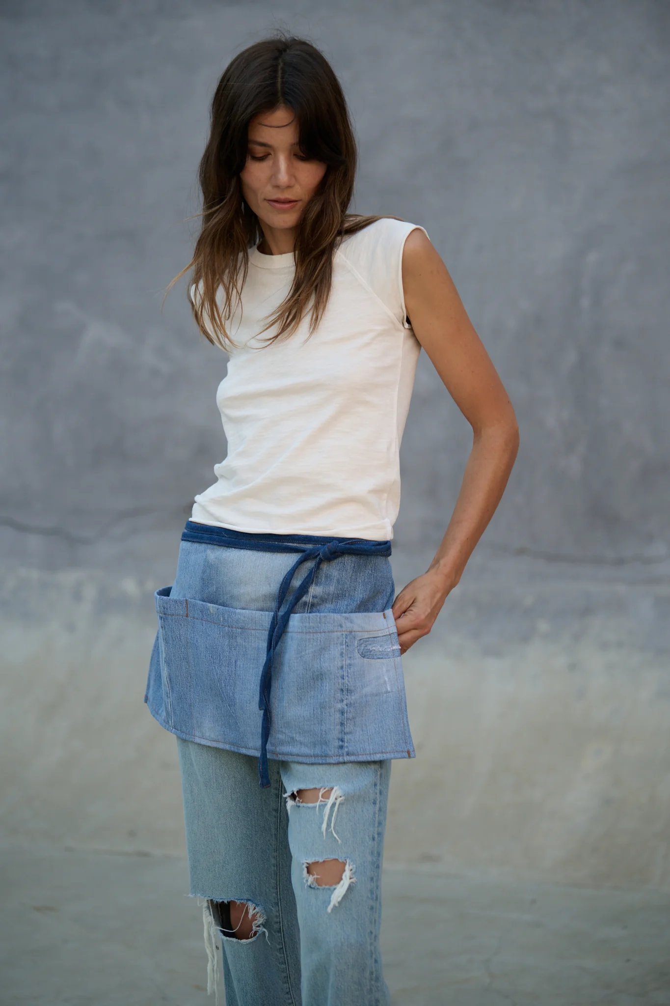 NSF X Soul Wellness Method Apron - Indigo - Renuaun