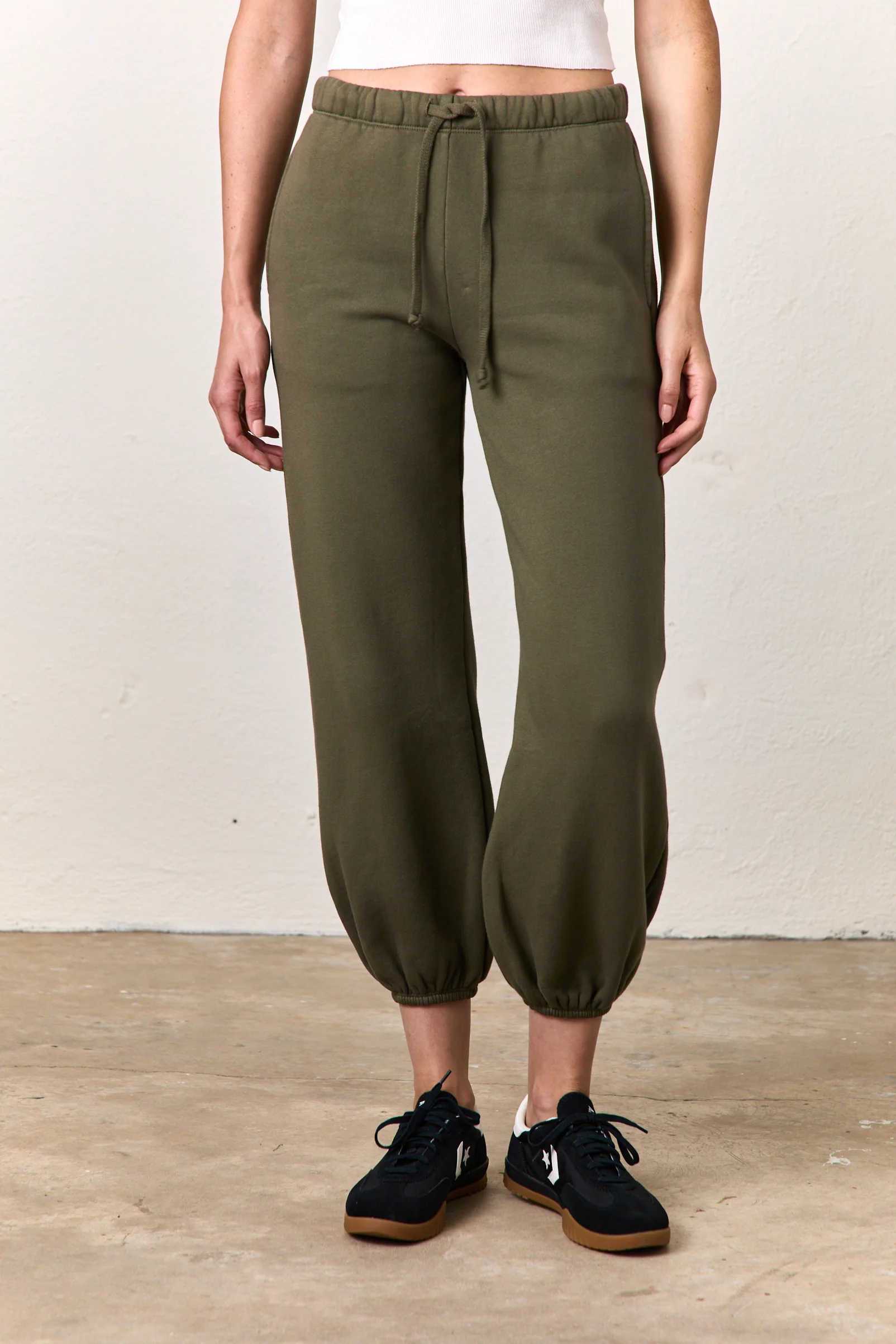 SHANE BILLOW COZY FLEECE SWEATPANT / OLIVE - Renuaun