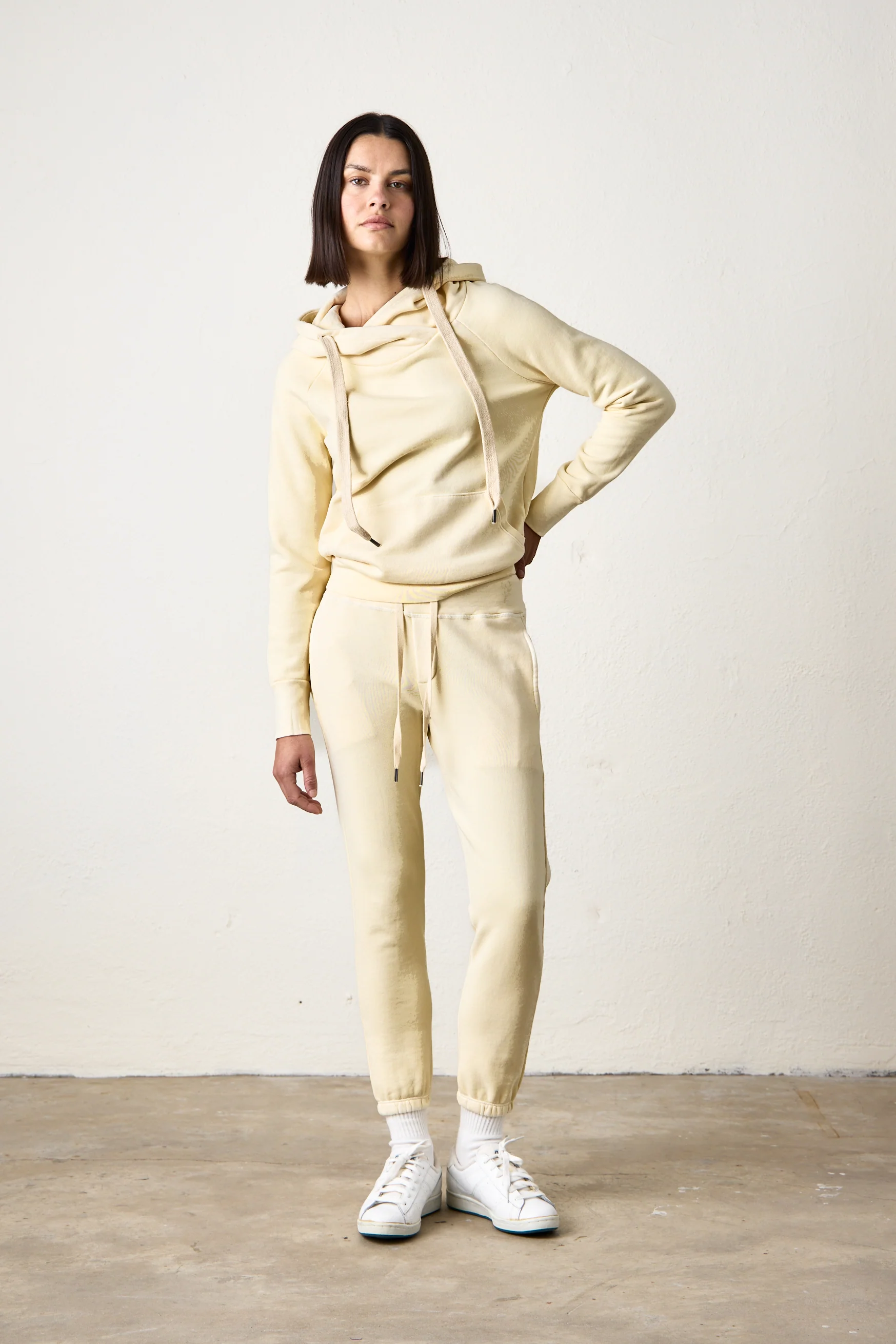 NSF Sayde Slim Loop Terry Sweatpant - Lemonade - Renuaun